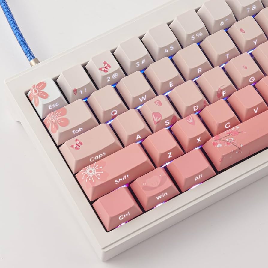 Amazon.co.jp: Tsungup PBT キーキャップ 桜のキーキャップセット