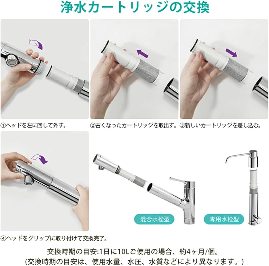 Amazon | [純正品] 翌日配達 浄水器水栓 交換用カートリッジ 対応