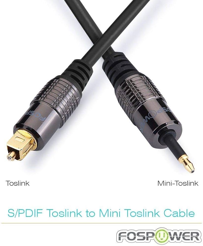 Amazon | FosPower (1.8m X 2本) 光デジタルケーブル Mini TOSLINK