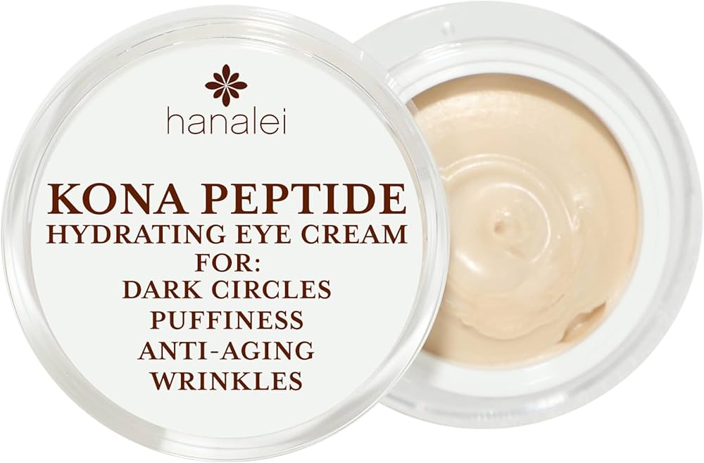 Amazon.com: Hanalei Kona Peptide Eye Cream with Caffeine – Reduces