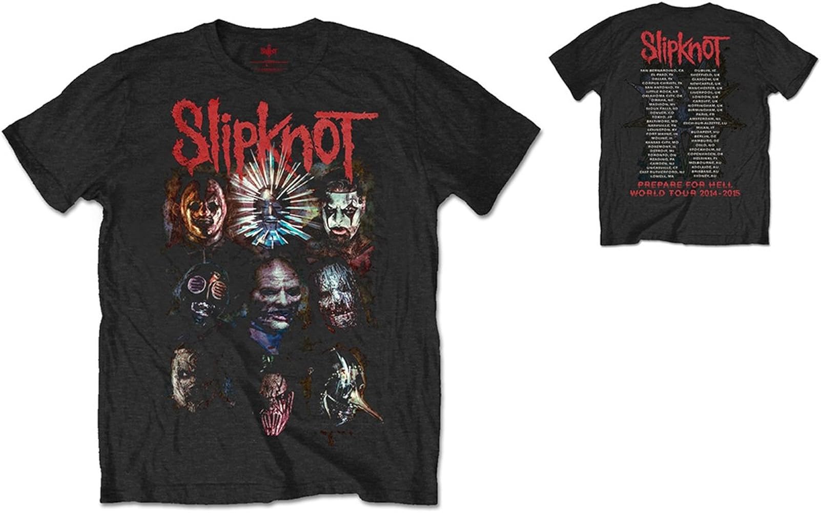 Amazon.com: Slipknot Official Prepare for Hell Tour T Shirt (Black