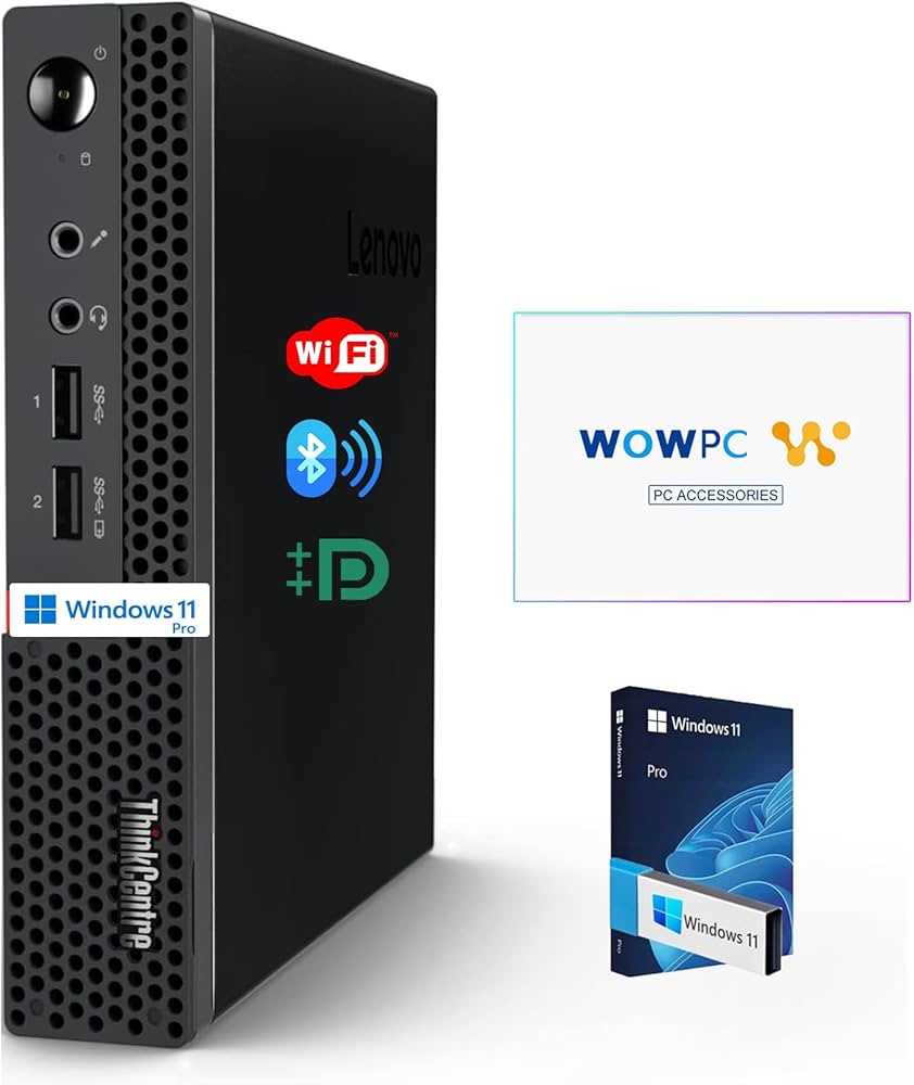 Amazon.com: Lenovo ThinkCentre Micro Desktop, 16GB DDR4 RAM, 512GB