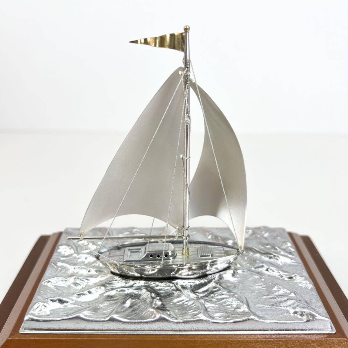 関工芸 ケース付 ヨット シルバー985 銀製品 STERLING 船 武比古