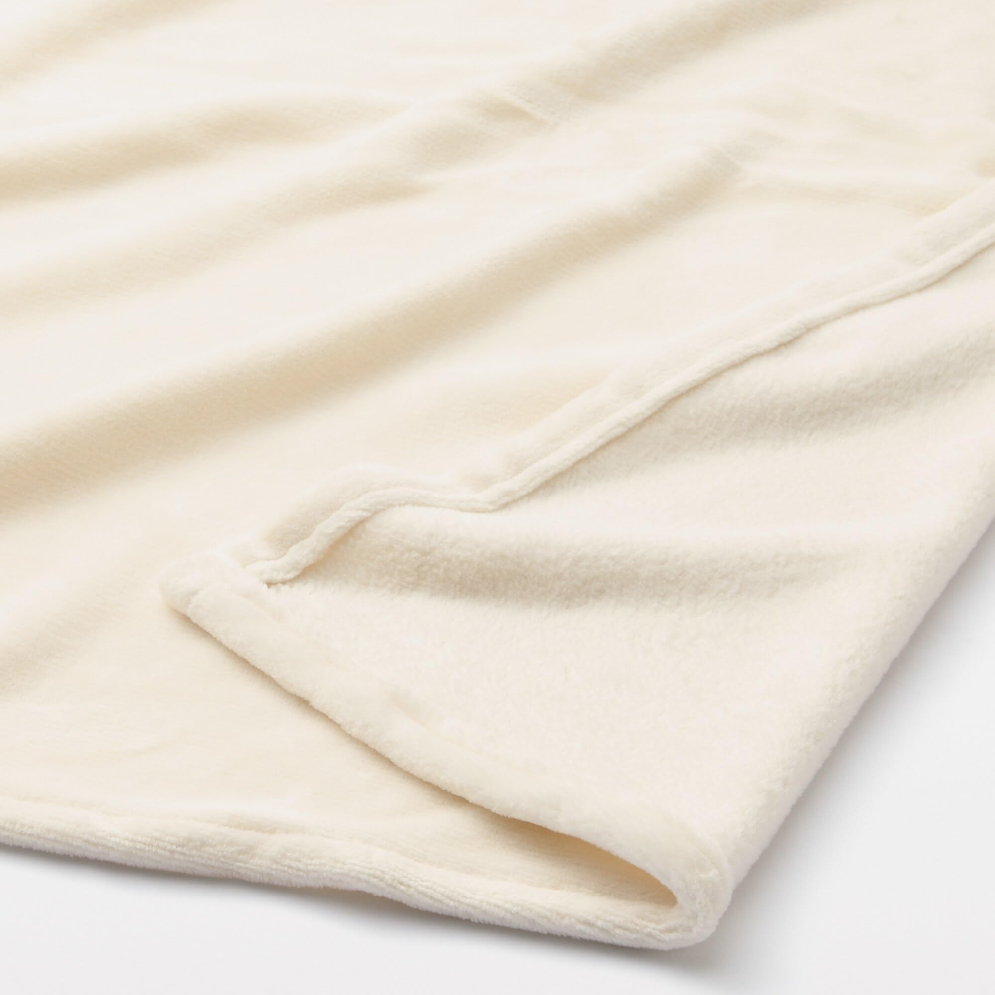 Amazon｜無印良品 あったか綿毛布 アイボリー ダブルサイズ 180×200cm