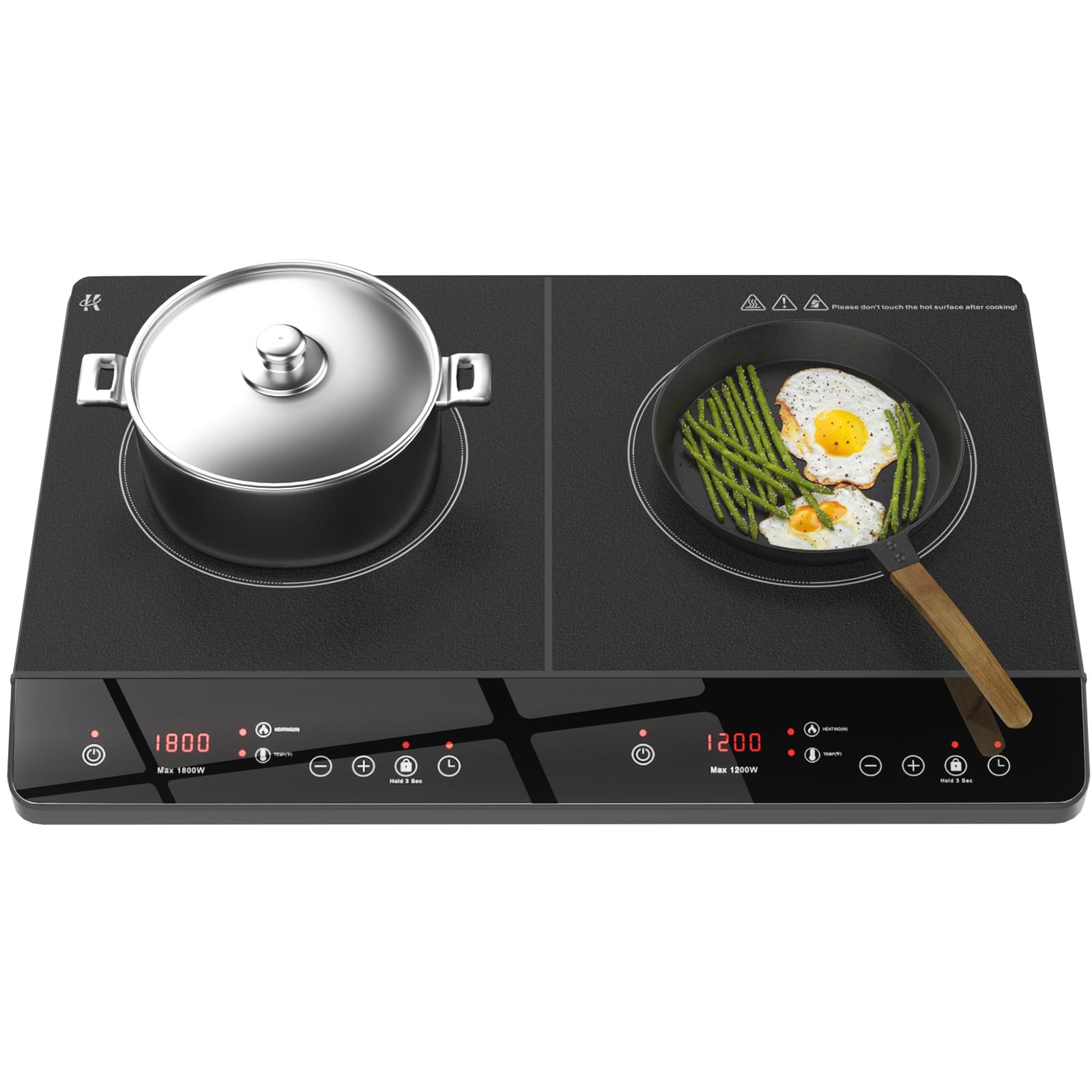 Amazon.com: Zarbaco Double Induction Cooktop, 1800W Portable