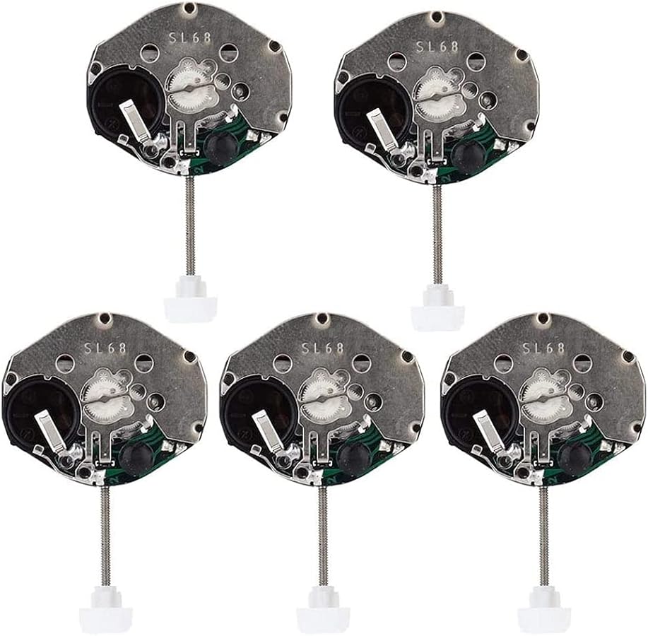 Amazon | Frioojity 時計のムーブメント、5個SL68クォーツ時計の