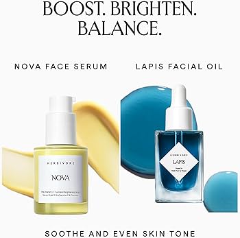 Amazon.com: HERBIVORE Brighten + Balance Skincare Set | Nova 15