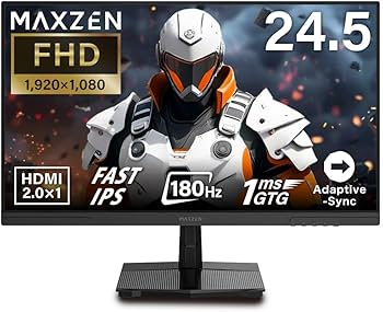 Amazon.co.jp: MAXZEN ゲーミングモニター 24.5インチ FHD(1920×1080