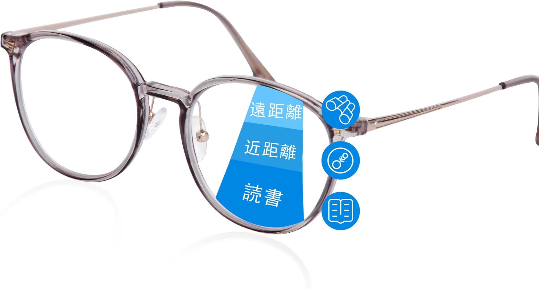 Amazon.co.jp: [NEGISU] えんきん両用 老眼鏡 メンズ おしゃれ