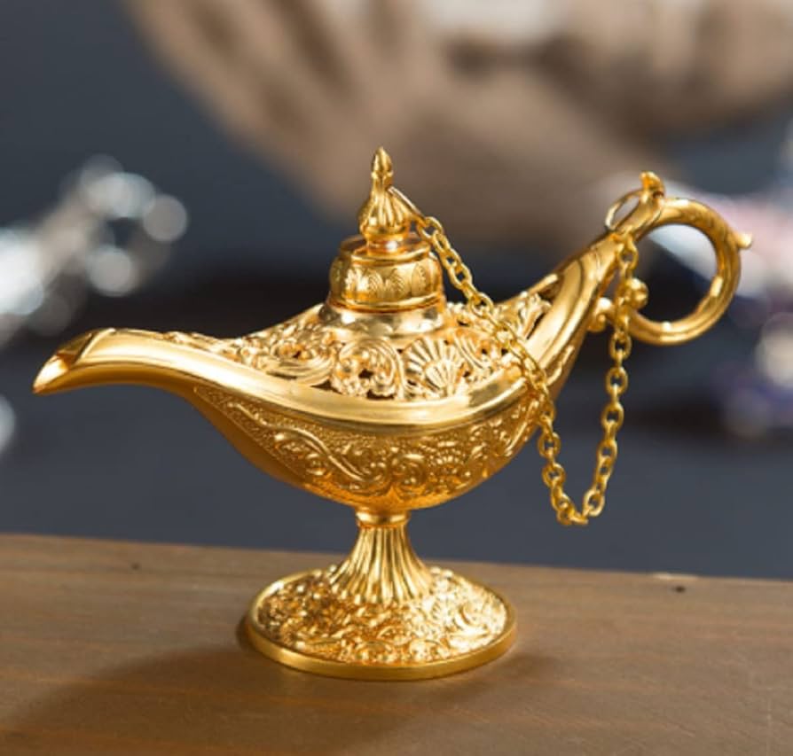 Amazon.co.jp: アラジン 魔法のランプ ミニ 黄金の小さなオブジェ 11.5