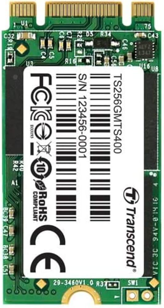 Transcend MTS400 256GB M.2 SATA III 2240 MLC Internal Solid State