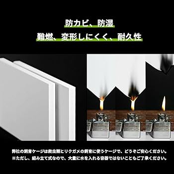 Amazon | 爬虫類飼育ケージ 爬虫類 ケージ 80cm 3Dシールを贈る