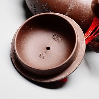 Amazon | 中国煎茶器 沈順娣作 紫砂 六方菱花急須 茶注 作品証明書付