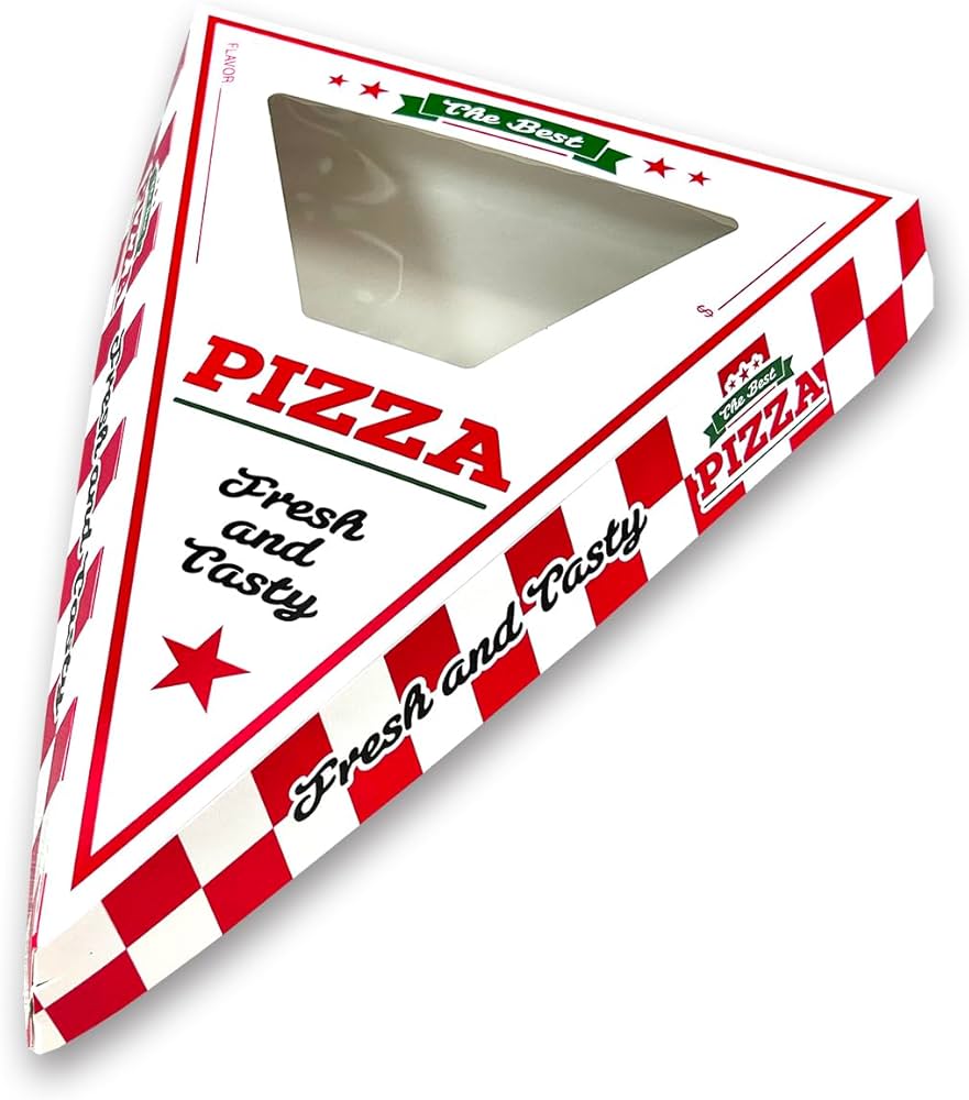 Amazon.com: Olympak Large Individual Pizza Slice Box | Compostable