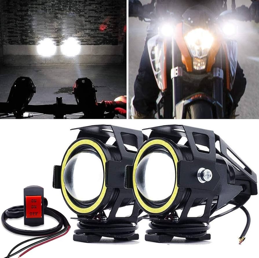Amazon | 【4モード切替】X-STYLE U7 バイク用 LED フォグランプ