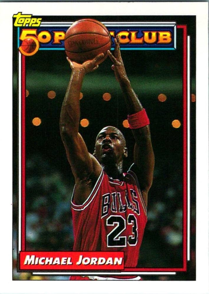Amazon.com: 1992-93 Topps #205 Michael Jordan - Chicago Bulls 50