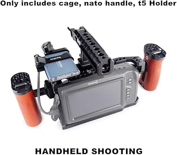 Amazon.com : MAGICRIG BMPCC 4K / 6K Cage with NATO Handle + T5 SSD