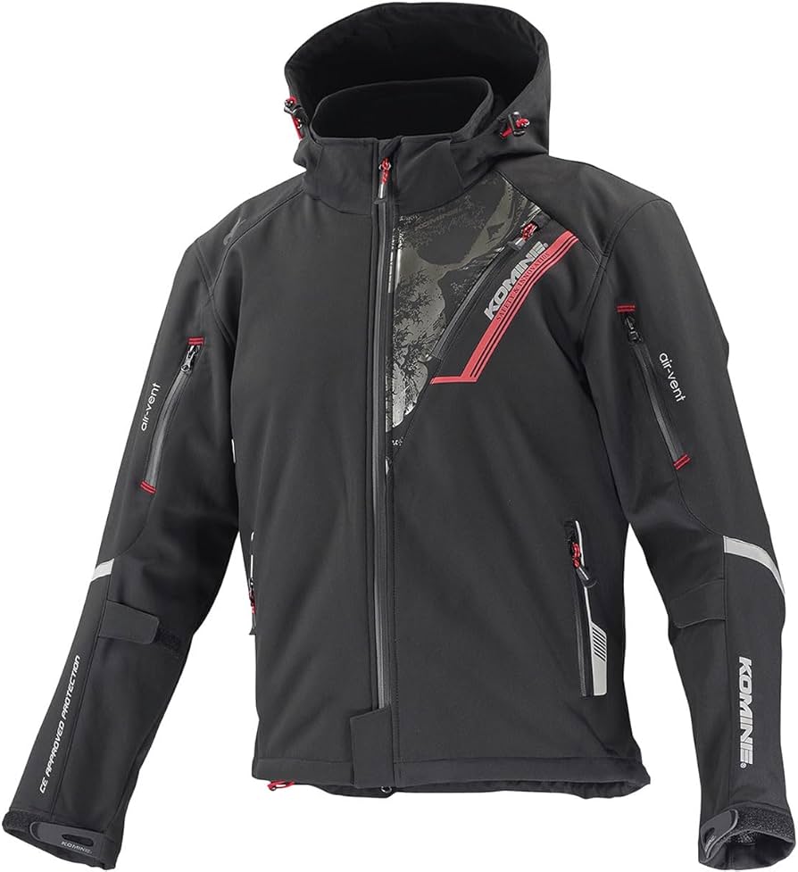 Amazon | [KOMINE] バイク用 ジャケット プロテクトソフトシェル