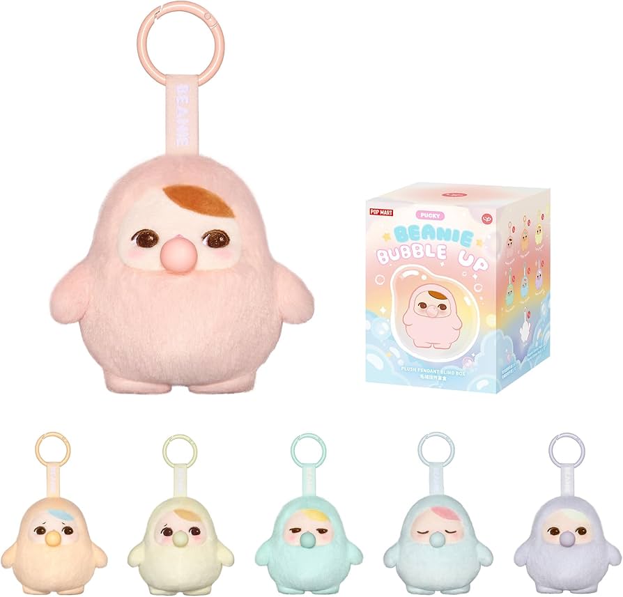 Amazon.com: POP MART PUCKY Beanie Bubble UP Series-Plush Pendant