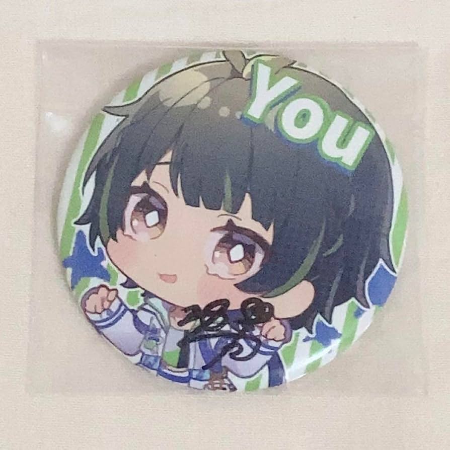 Amazon.co.jp: 如月ゆう サイン入り 缶バッジ すたぽら : おもちゃ