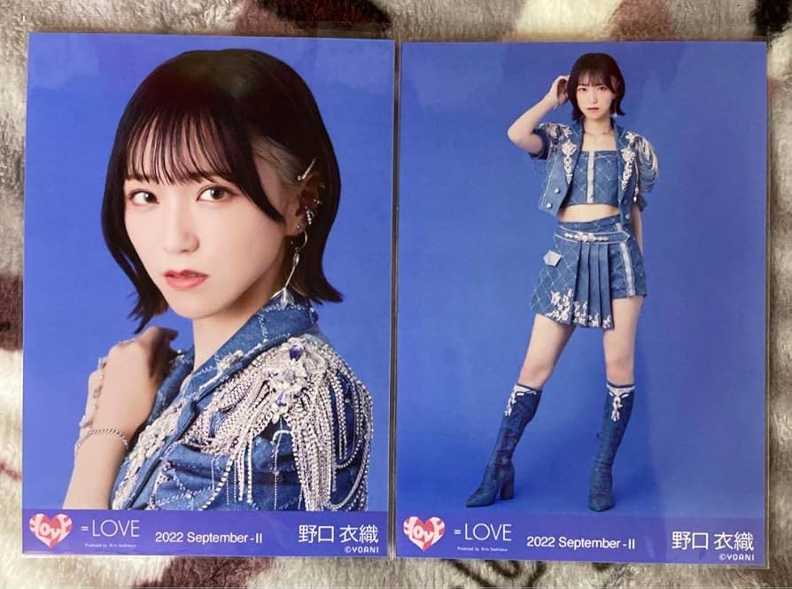 イコラブ 野口衣織 アリーナツアー2025 黒衣装 生写真 直筆 イコラブ