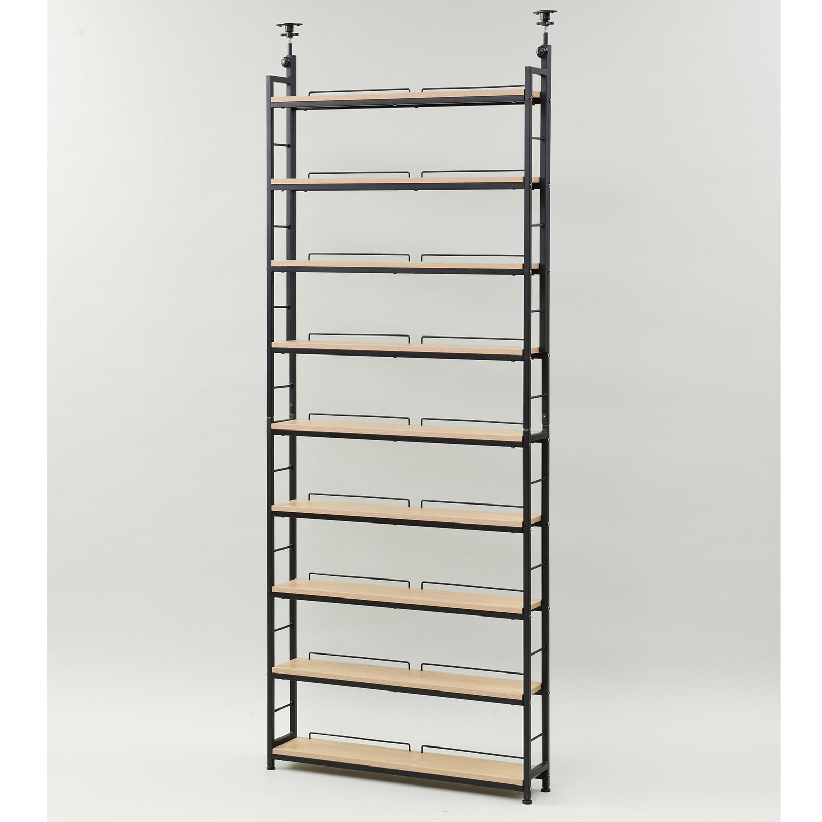 Amazon｜山善(YAMAZEN) 本棚 (突っ張り) 大容量 スリム 全体耐荷重180