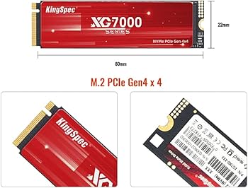 Amazon | KingSpec XG7000 1TB SSD M.2 NVMe 2280 PCIe Gen 4.0 x 4