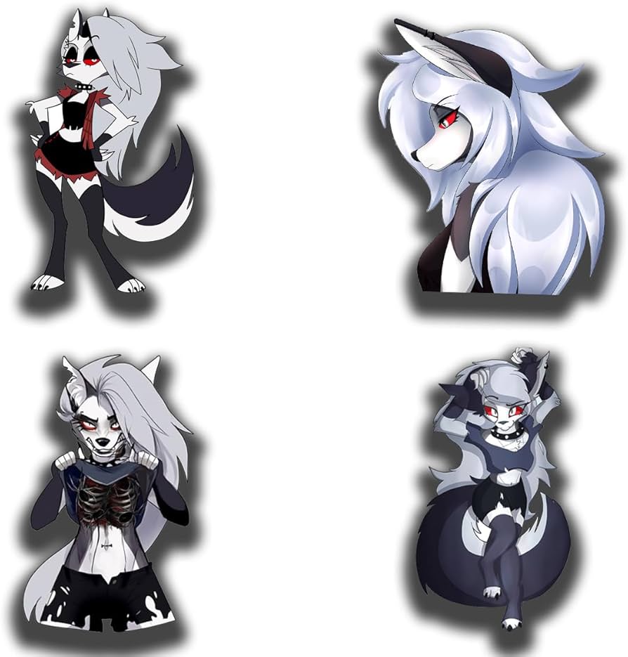 Amazon.com - YUNEX 5.1 Inch 4Pcs for Furry Anime Loona Car Window