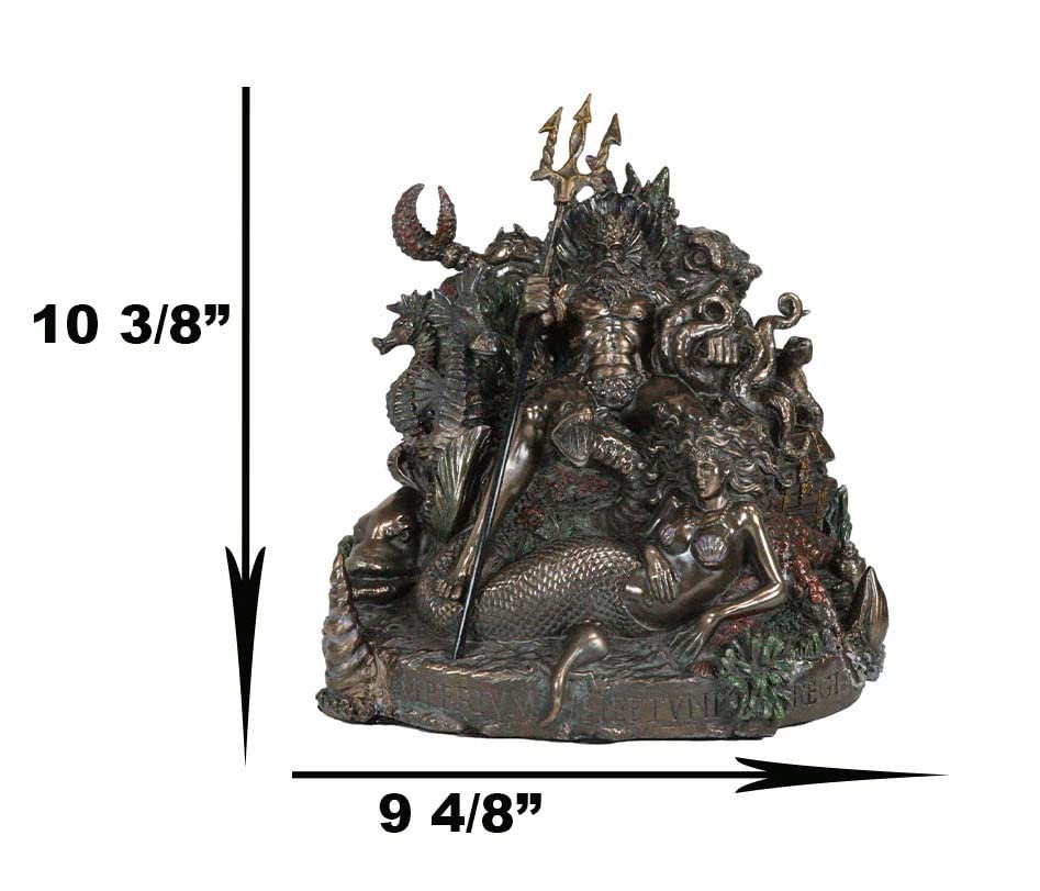 Amazon.co.jp: Ebros ギリシャ神話 海の神 ポセイドン トライデント像