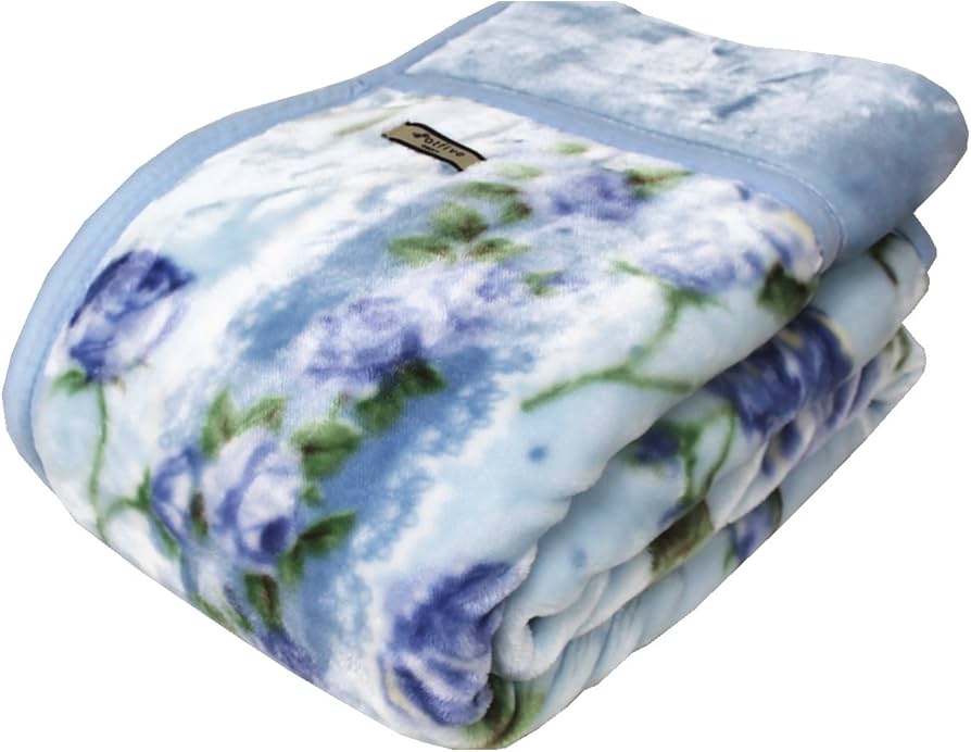 Amazon｜京都西川衿付き2枚合わせふっくら毛布（フローレン）シングル