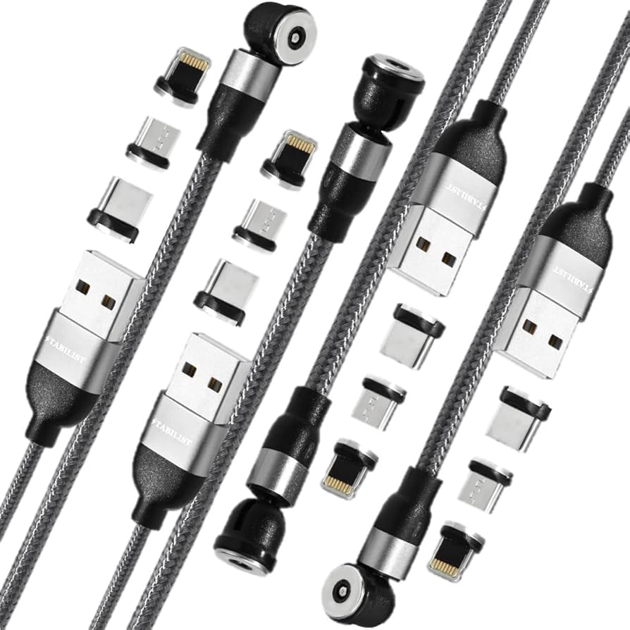 Amazon.co.jp: 【国内ブランド】 マグネット 充電ケーブル USB [4本組