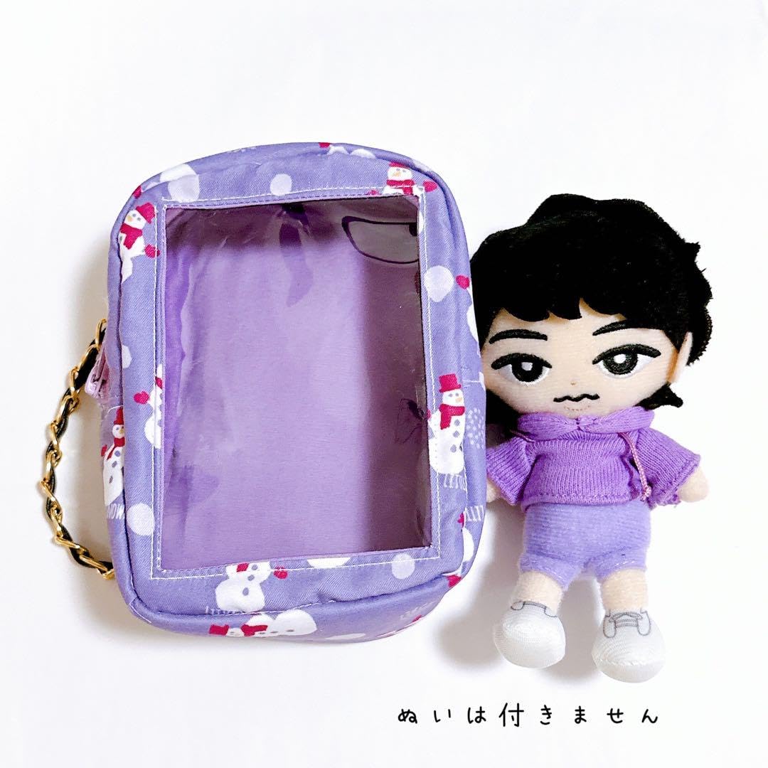 mama✨2/16 すのチルソフビポーチ 黒 オレンジ Man ゆなせ様専用 すの