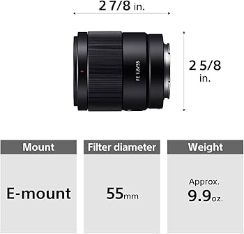 Amazon.com : FE 35mm F1.8 Large Aperture Prime Lens (SEL35F18F