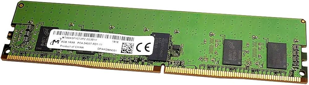 Micron 8GB PC4-19200 DDR4-2400MHz ECC Registered CL17 288-Pin DIMM