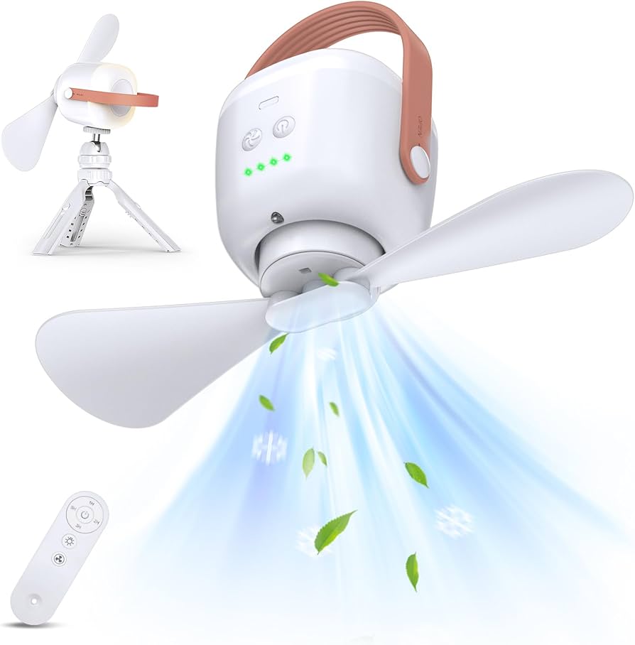 Amazon | 吊り下げ扇風機 キャンプ扇風機 20000mAh大容量バッテリー