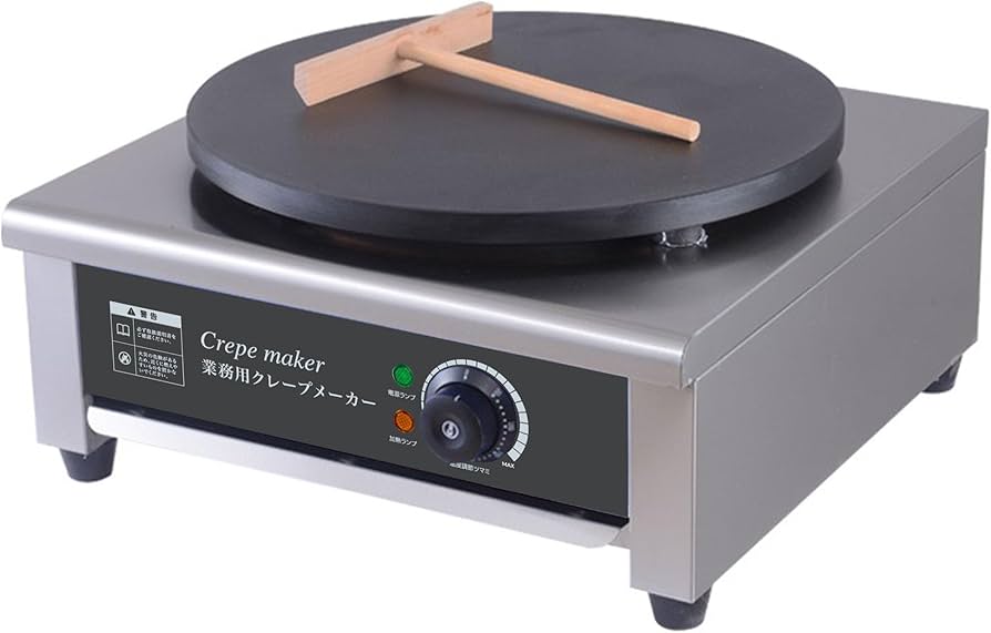 Amazon | FOVNY 業務用クレープメーカー 温度調節可能 50-300
