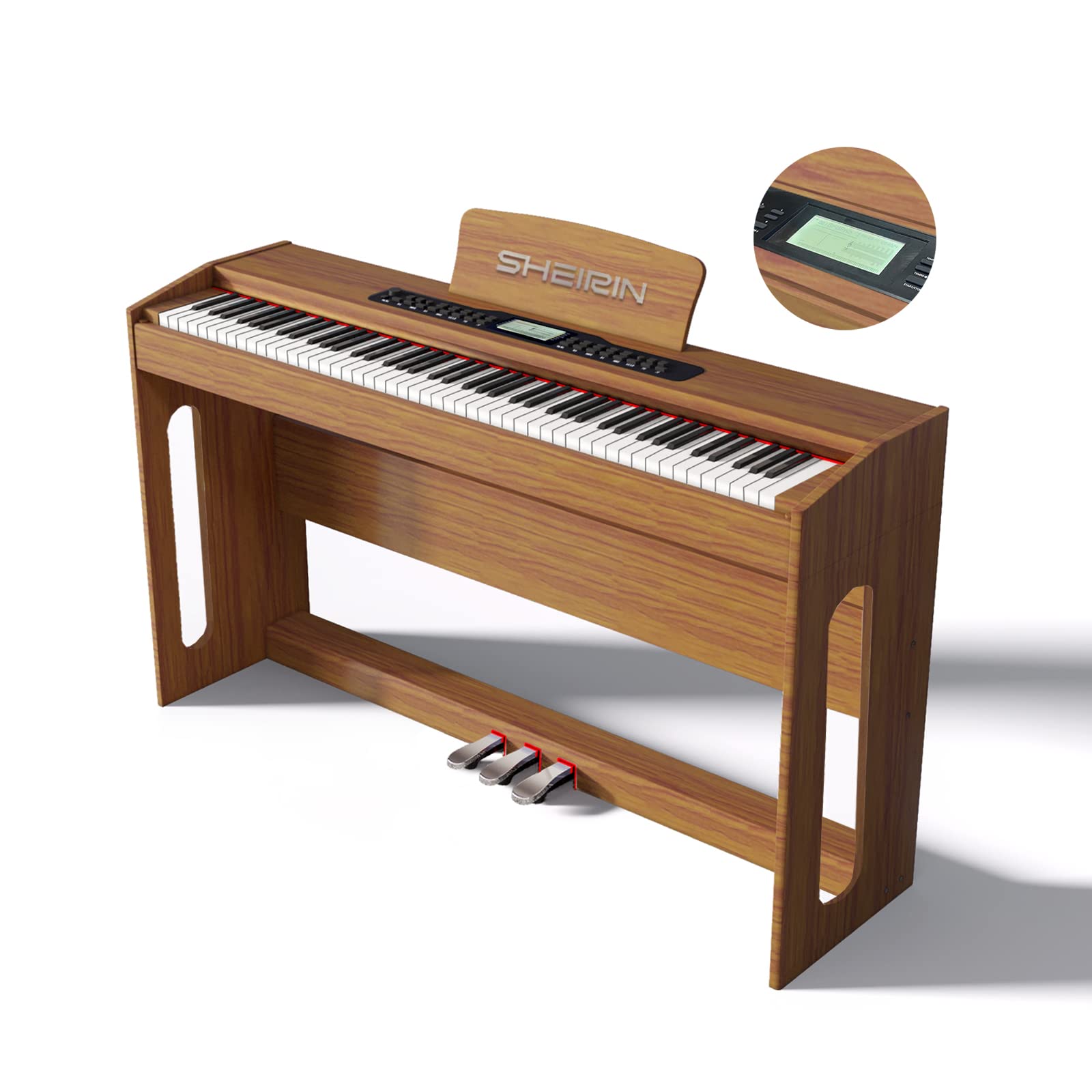 Amazon | SHEIRIN 電子ピアノ 88鍵盤 タッチ 本物 人気 ランキング 電