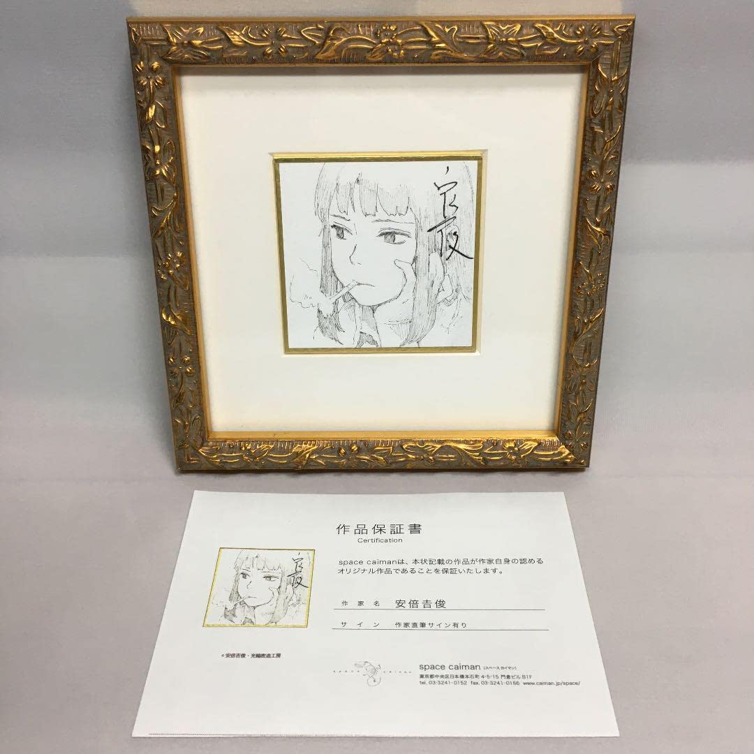 Amazon.co.jp: 灰羽連盟 直筆 色紙 安倍吉俊 serial experiments lain