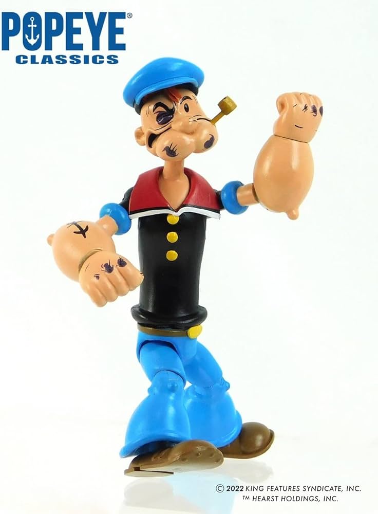 Amazon.com: Popeye Classics: Popeye vs Bluto PX 1:12 Scale Action