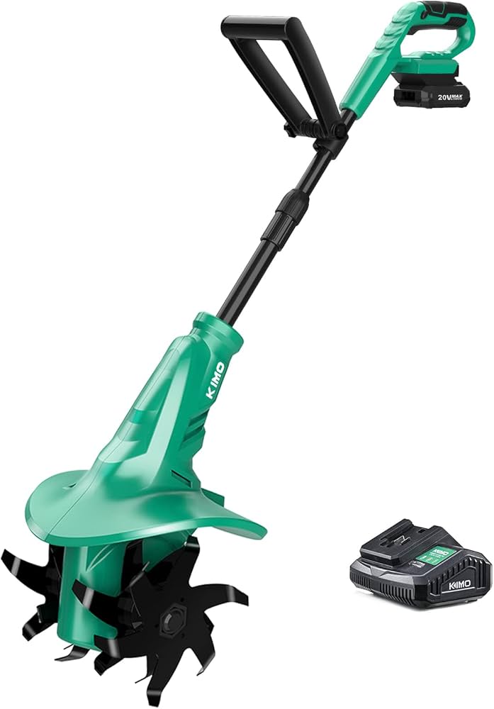Amazon | KIMO 電動耕うん機 充電式耕運機 20V ミニ耕うん機 家庭用