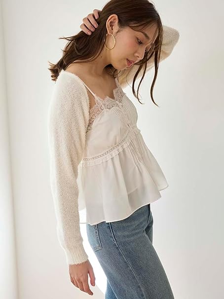 Amazon | [スナイデル] ボレロ×レースキャミSETUP SWNT251214