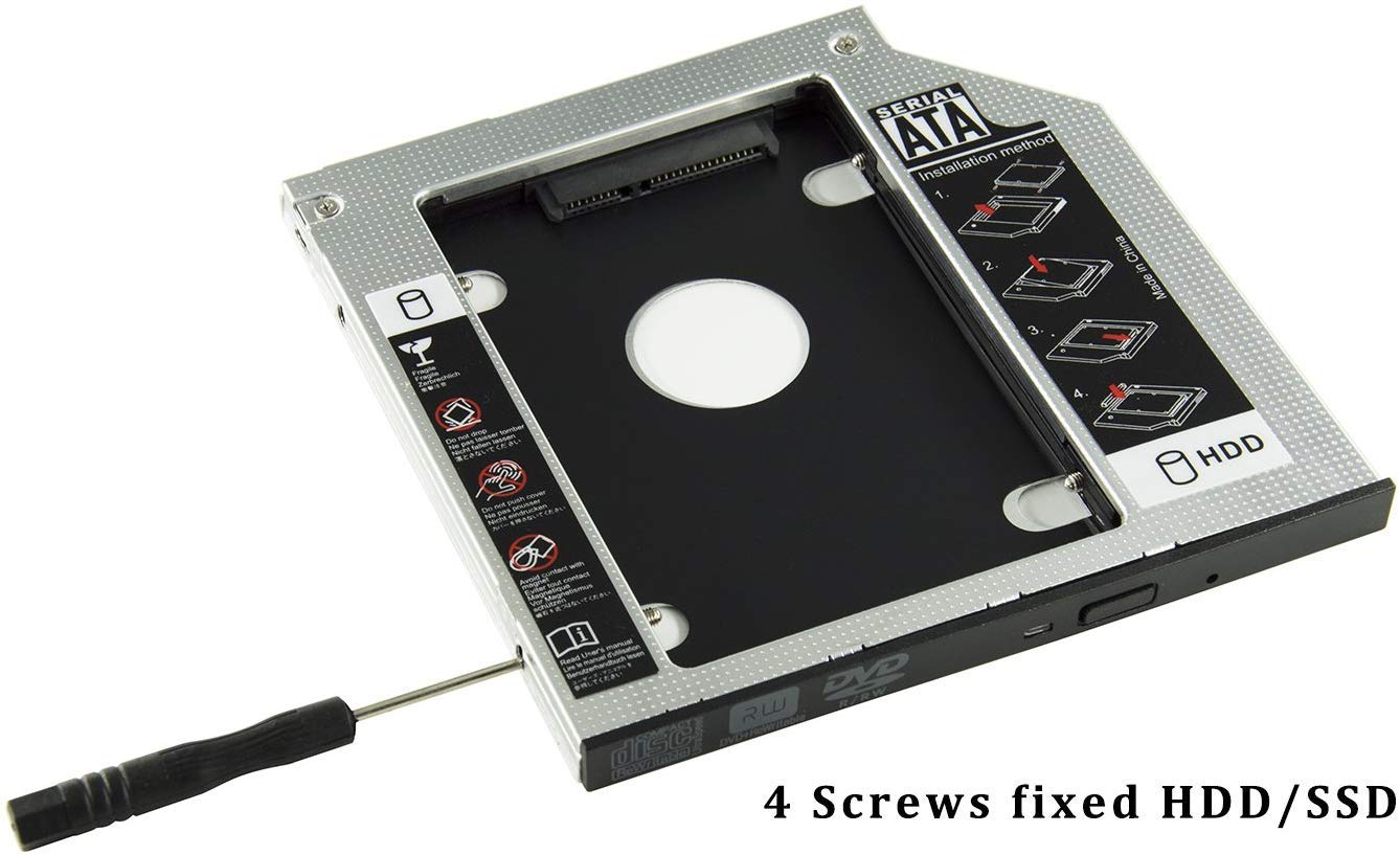 Amazon.com: Padarsey Universal 9.5mm SATA to SATA 2nd SSD HDD Hard