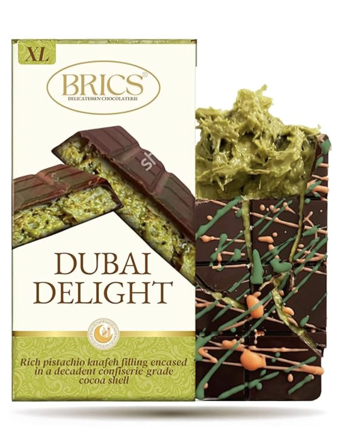 Amazon.com : Signature XL Dubai Chocolate Bar Pistachio, Loaded