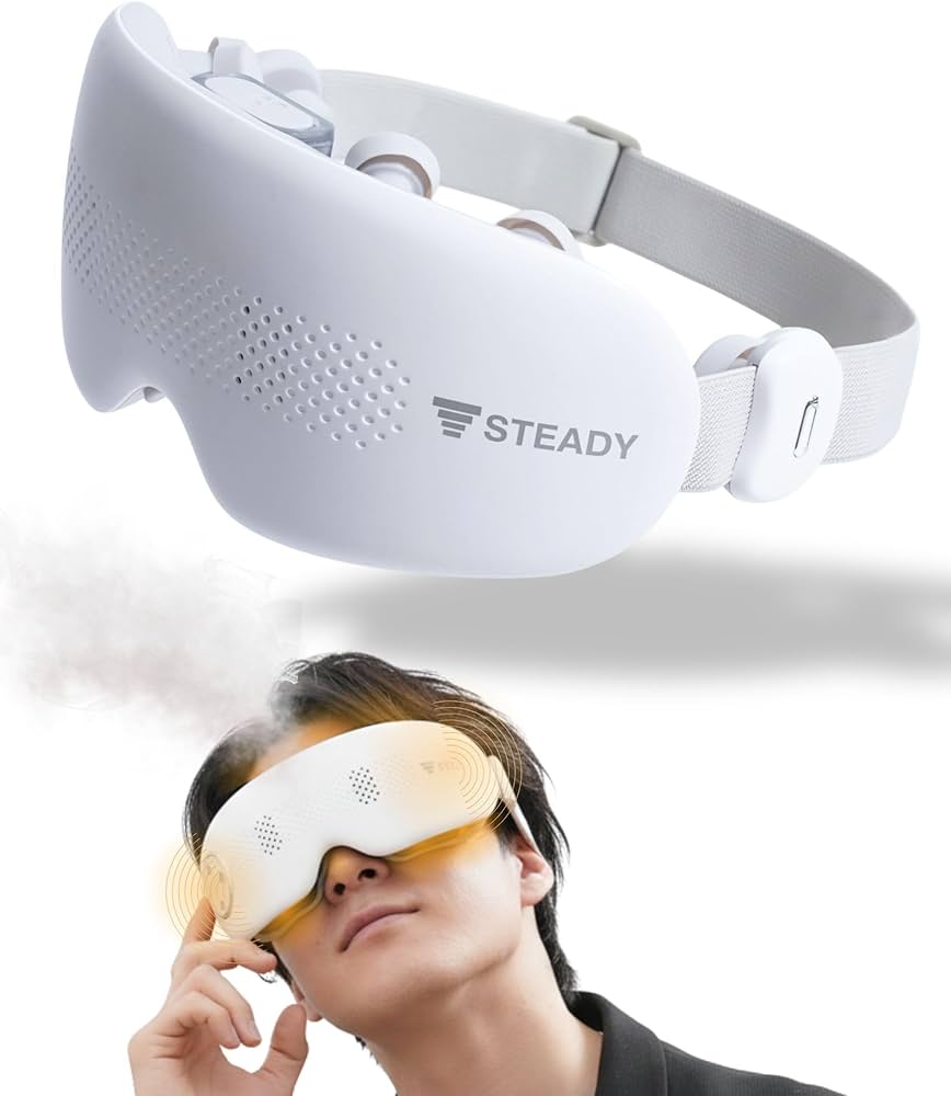 Amazon | STEADY 蒸気アイウォーマー 【42°Cの蒸気×タッピング刺激
