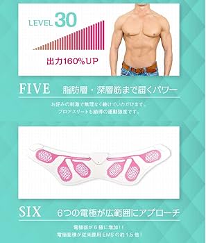 Amazon.co.jp: 【SLIMPAD】スリムパッド シックス EMS 貼るだけ 筋トレ