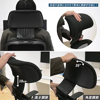 Amazon | オカムラ シルフィー 可動ヘッドレスト オプションパーツ