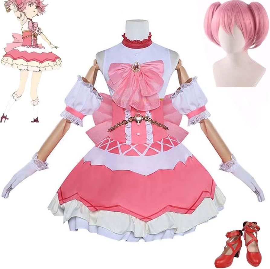 Amazon.co.jp: 鹿目まどか コスプレ衣装 ワルプルギスの廻天 劇場版