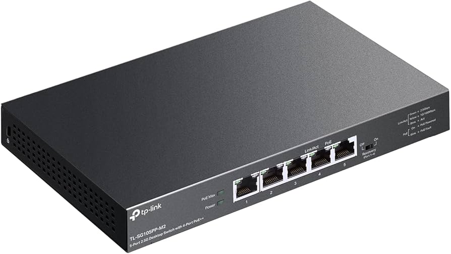 Amazon.com: TP-Link TL-SG105PP-M2 - 5 Port 2.5 Gigabit Switch