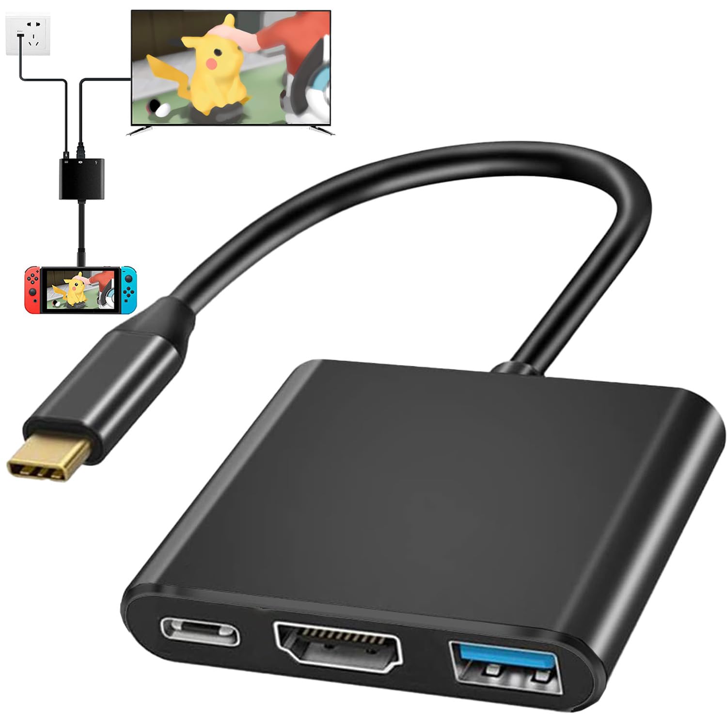 Amazon.co.jp: Anikks Nintendo Switch 専用 3In1 Type-C to HDMI変換