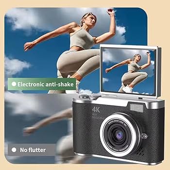 Amazon.co.jp: 4Kデジタルカメラ 4800万画素 180度回転可能